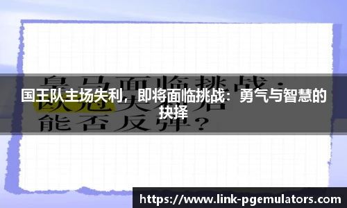国王队主场失利，即将面临挑战：勇气与智慧的抉择